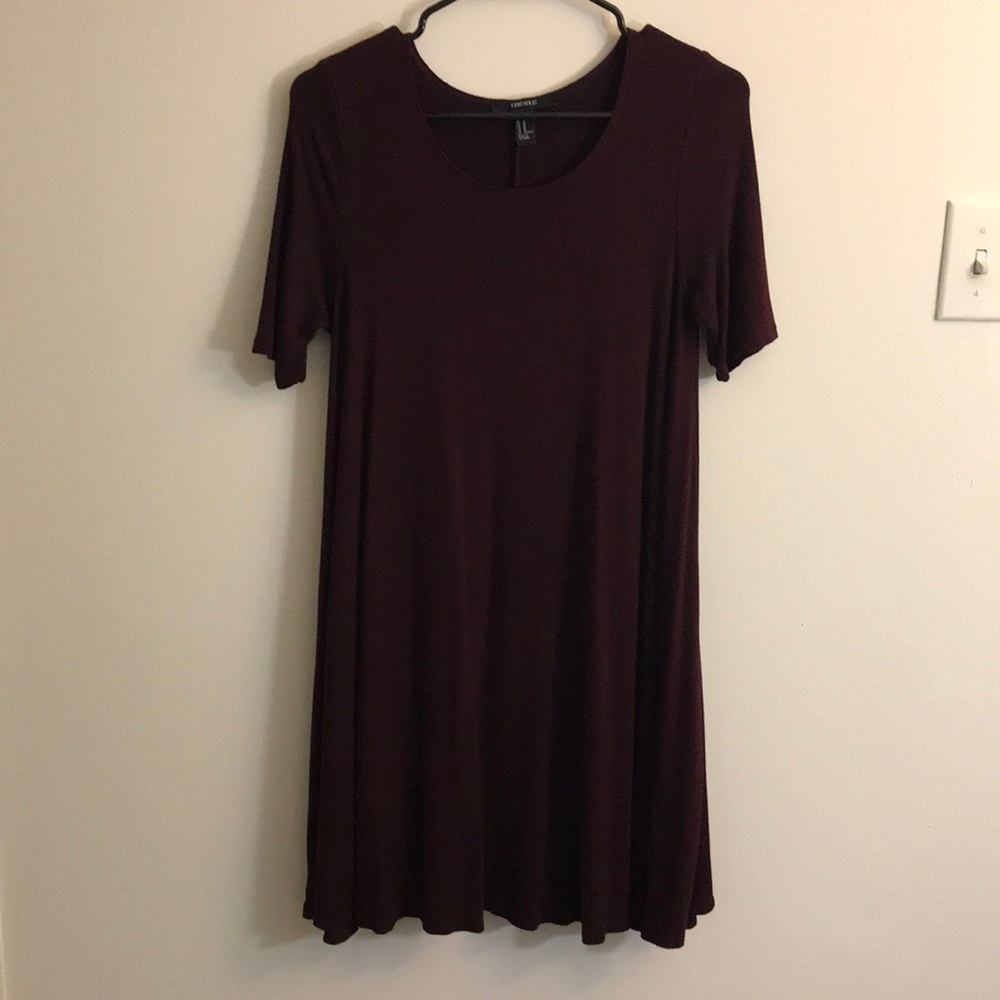 Scoop Neck T-Shirt Dress